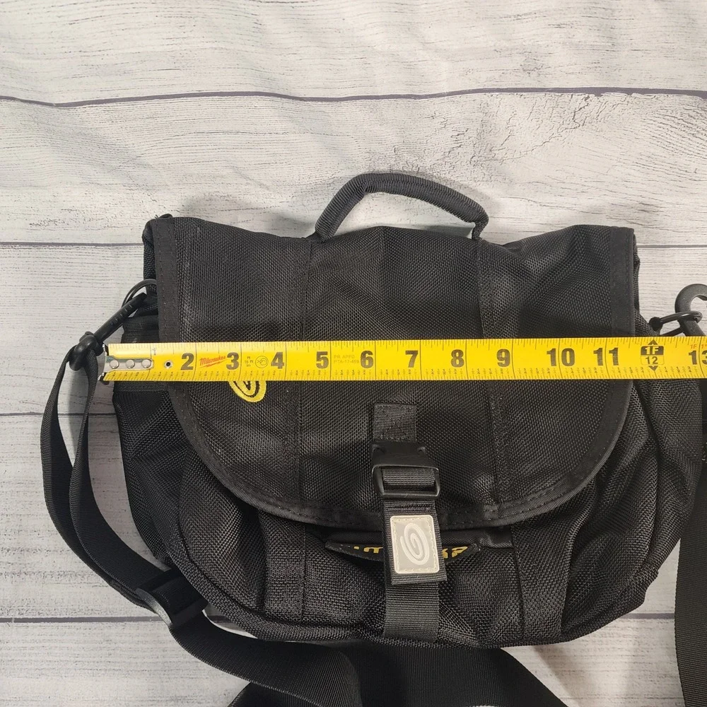 Timbuk2 Black Ballistic Nylon Messenger Bag Small Crossbody Commuter Travel